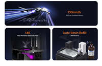 Imprimante 3D automatique Photon Mono M7 Pro haute précision, résine 14K, écran LCD, grand volume d'impression, rapide, USB, double extrudeur, nouvelle résine PLA