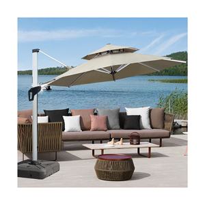 [Toldo de poliéster de 280 gramos] AL/Poste de <span class=keywords><strong>madera</strong></span> UV 50 + Parasol para jardín/Hotel/Cafetería/Restaurante/Patio Paraguas moderno - Product Image 1