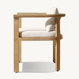 Muebles de teca para exteriores sasánida, sillón de comedor de teca de diseño escandinavo <span class=keywords><strong>Lagos</strong></span> - Product Image 3