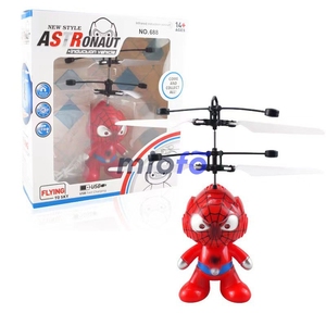 ชุดที่ชาร์จไฟโดรน RC โดรนขนาดเล็กสีสันสดใสมีไฟ LED แบบเหนี่ยวนำลูกบอลเครื่องบินสี่ใบพัดของเล่นสำหรับเด็ก - Product Image 4