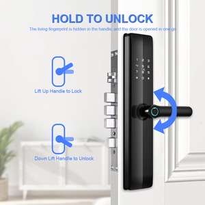 Cerradura Inteligente NFC con Reconocimiento de Huella Dactilar, Impermeable, Biométrica, con Conectividad WIFI, Venta al por Mayor de Fábrica, Nube - Product Image 4