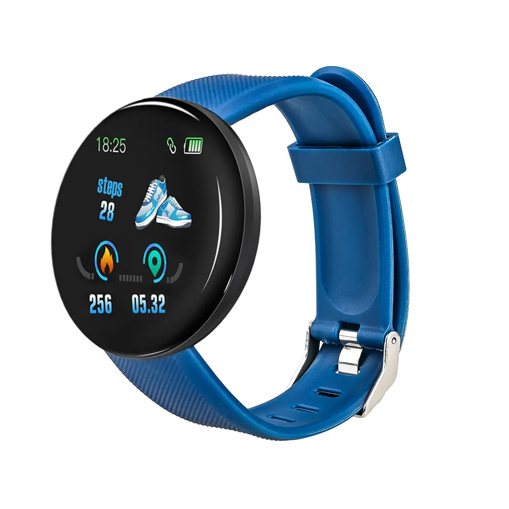 Oem Baru Pria Wanita Bt Call D18 Smartwatch Heart Rate Sphygmomanometer Baterai Tahan Lama Smart Watch