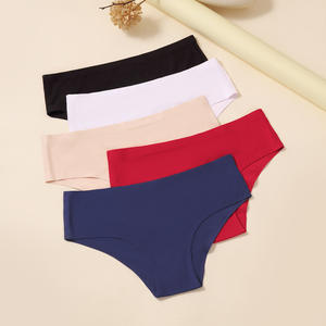 Braguitas de bikini de poliéster y algodón sin costuras de talle bajo para <span class=keywords><strong>mujer</strong></span> europea y americana, antibacterianas, bordadas, triangulares, para uso diario. - Product Image 2
