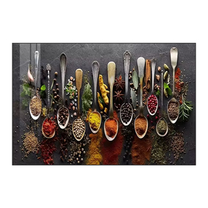 Decorazioni per la casa arte grani spezie cucchiaio peperoni tela pittura <span class=keywords><strong>cucina</strong></span> <span class=keywords><strong>poster</strong></span> decorazione <span class=keywords><strong>stampe</strong></span> per sala da pranzo immagini di arte della parete - Product Image 6