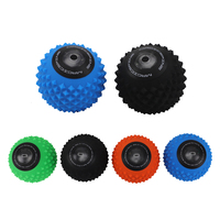 Elektrische kalte & beheizte Silikon Yoga Massage vibrierende Roller Fitness Ball Planta rfasziitis Schmerz linderung Massage ball vibriert