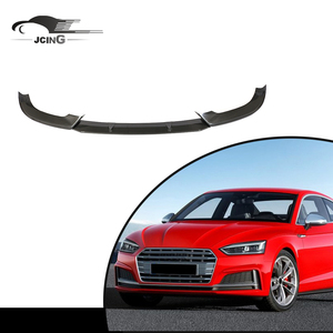 3 pcs/set Séparateurs de lèvre avant en fibre de carbone pour <span class=keywords><strong>Audi</strong></span> A5-Sline S5 Sedan <span class=keywords><strong>Sportback</strong></span> 2017 2018 - Product Image 1