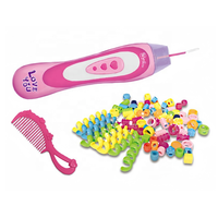 MILI DIY Bijoux en plastique Jouet Tresseuse à cheveux perlée pour enfants Cadeau pour enfants Tresseuse à cheveux pour princesse Filles Anniversaire