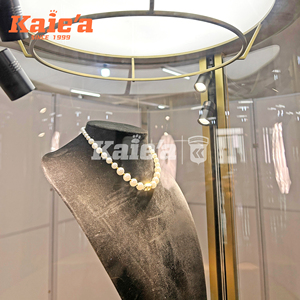 <span class=keywords><strong>Vitrina</strong></span> de Exhibición de Joyería de Acero Inoxidable, Exhibidor de Joyería de Lujo, Exhibidor para Centro Comercial - Product Image 6