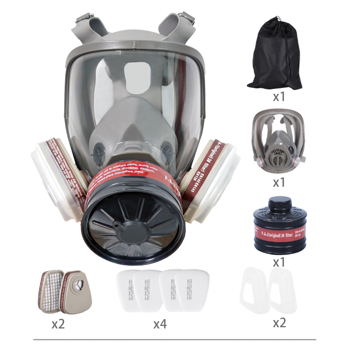 Tactical Respirator Half Face Mask Airsoft Mask Multi Function Paintball Mask - View #2