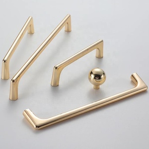 Handle and <strong>Knobs</strong> CX149 Bathroom <strong>Cabinet</strong> Shiny <strong>Gold</strong> Brass Drawer Pull Handle for Furniture Interior - Product Image 5