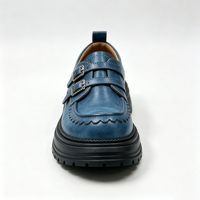 Chaussures plates à boucle tendance, talon épais, style Oxford, chaussures à plateforme vintage pour femmes, chaussures décontractées pour le bureau au quotidien
