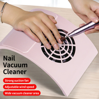 Aspirateur à poussière pour ongles 40W Aspirateur électrique super puissant Repose-bras professionnel Collecteur de poussière pour ongles à faible bruit pour salon de manucure