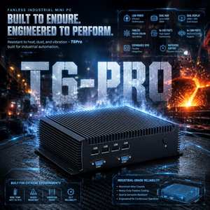 Mini PC industriel sans ventilateur, PC embarqué, processeur Intel <span class=keywords><strong>Core</strong></span> I3 <span class=keywords><strong>I5</strong></span> de 12e génération, double LAN, 6 ports COM, interface d'affichage HD, mini PC industriel - Product Image 6