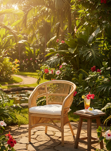 Fabiano Bamboo Modular Chair Stylish and Comfortable <b>Seating</b> for Living Room Hotel Apartment Home Furniture Use - Product Image 4