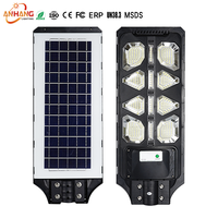 Lampe solaire de rue LED intégrée tout-en-un, étanche IP65, haute puissance, haute qualité, commerciale, 100W