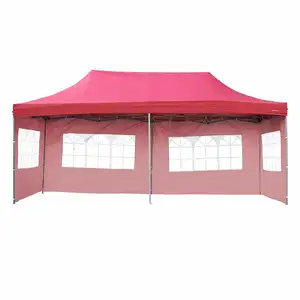 حار بيع سريع خيمة قابلة للطي 3m بنسبة 6m برجولة قابلة للطي 10x20 قدم مع الجدران الجانبية