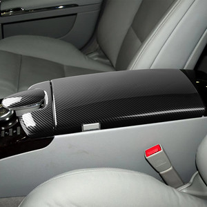 Couverture de boîte d'accoudoir de console centrale Mercedes-Benz, noir piano, ensemble 3 pièces, rangement pour Classe S W221, protection intérieure de luxe - Product Image 4