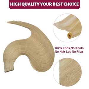 Extensiones de Cabello Virgen de Doble Trama de Color Gris, Suministro de Fábrica FH, Trama Plana y Delgada, Cabello Humano Europeo Liso, Venta al Por Mayor - Product Image 2