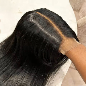 Peluca al por mayor con cierre <span class=keywords><strong>de</strong></span> encaje HD 2x6, <span class=keywords><strong>cabello</strong></span> humano virgen vietnamita/peruano, densidad del 250%, sin pegamento, onda corporal - Product Image 1