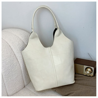 Sac tendance rétro grande capacité, panier à légumes, sac pour femme, surface douce, couture, sac fourre-tout sous le bras, ensemble deux pièces