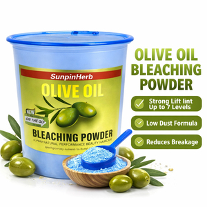 Olive Oil Hair Lightener Bleaching <b>Powder</b> <b>Dust</b> Free Strong Lift For Blonde Hair Salon Professional OEM Private Label - Product Image 4