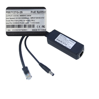 Adaptador Divisor de Corriente DC Jack Poe, Divisor de Alimentación a través de Ethernet de 12V, para Sistemas de Seguridad con Cámaras IP CCTV