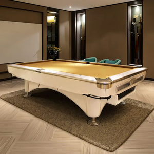 Mesa de Billar Americana TengBo Pro 2024 de <span class=keywords><strong>8</strong></span> pies/9 pies, 6.ª Generación, Marco de Madera Maciza, Base de Pizarra de 3 Piezas, Troneras de Cuero, Garantía de 2 Años, Accesorios - Product Image 5