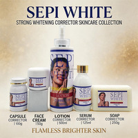 Ensemble de soins de la peau avancés SEPI White, éclaircit et unifie visiblement le teint, atténue les taches brunes et le mélasma pour les peaux foncées, vente en gros