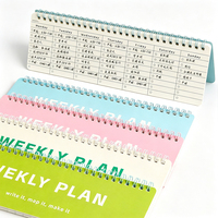 Planificateur hebdomadaire direct usine pour les États-Unis et le Canada, organiseur de bureau à double spirale, carnet de notes pour le bureau et l'école