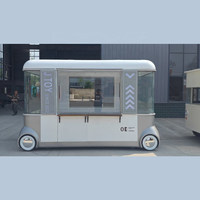 Camion de restauration mobile en acier inoxydable personnalisé avec auvent pour la vente