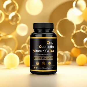Suplemento Vitamínico de Vitamina C + D3, Zinc y Quercetina, Éxito de Ventas en Amazon TK Cross-border, Vitamina C con Zinc - Product Image 5