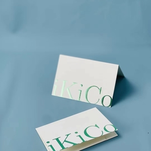 Biglietti personalizzati biglietti di ringraziamento inviti Design gratuito Logo prezzi di fabbrica a prezzi accessibili goffratura foglio personalizzato timbratura personalizzato - Product Image 3