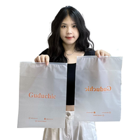 Sacs à fermeture éclair en plastique givré blanc mat personnalisés avec logo imprimé, sacs à fermeture éclair en plastique pour T-shirts, sacs à fermeture éclair en plastique pour cadeaux, vente en gros