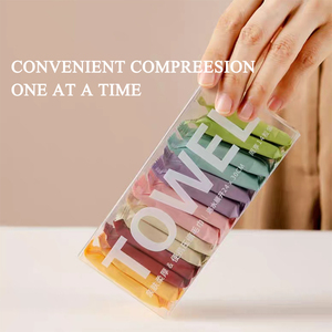 Stocked Disposable Compressed <strong>Facial</strong> Cleaning <strong>Cotton</strong> Tissue Face <strong>Towel</strong> Home Nonwoven Face Tablet <strong>Towel</strong> - Product Image 2