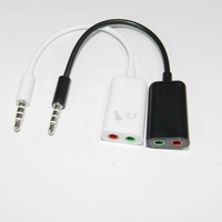 Cable Adaptador Divisor de Audio Estéreo de 3.5mm, 1 Hembra a 2 Machos