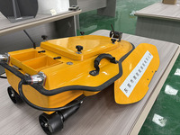 Bateau de cartographie autonome en fibre de verre sur mesure, coque légère à faible encoche, longueur 1,2m-5m, OEM