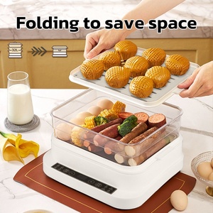 Phổ biến nhất 32L công suất lớn Điện nhà thực phẩm hấp tự động thời gian ba lớp hộ gia đình ăn sáng hấp - Product Image 4