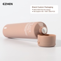Tubes cosmétiques souples personnalisés en usine, matériau de qualité alimentaire UE, conteneur de lotion 80ml 100ml PE PCR PBL ABL, tube à crème
