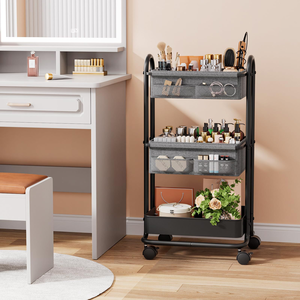 <span class=keywords><strong>Carrito</strong></span> de Almacenamiento Metálico con Ruedas <span class=keywords><strong>para</strong></span> Bebés, 3 Niveles, Contenedores de Tela Oxford Sostenible, <span class=keywords><strong>Organizador</strong></span> Portátil <span class=keywords><strong>para</strong></span> Pañales de Recién Nacidos - Product Image 5