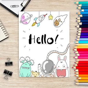 Drucken Erwachsenen Malbuch Runde Färbung Kinder Zeichen buch Druck für Kinder und Erwachsene