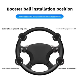 Rotación de 360 grados Universal ABS <span class=keywords><strong>volante</strong></span> de coche Booster Spinner perilla mango de potencia accesorio Interior en forma de <span class=keywords><strong>bola</strong></span> - Product Image 5