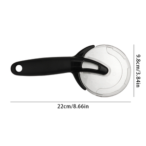 High Quality Multifunctional Pizza Slicer Stainless Steel Pizza <b>Wheel</b> Cutter with Protective Cover and <b>Plastic</b> Handle - Product Image 6