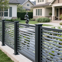 Panneaux de clôture en alliage d'aluminium aux designs modernes, très demandés, étanches, pour jardin, bordures décoratives, treillis, portails, thermolaqués