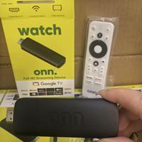 Clé TV Onn 4K/8K Android 14 Quad Core, Clé TV Intelligente avec Connectivité 5G, 2 Go de RAM, Télécommande Vocale, Lecteur Multimédia en Streaming, Décodeur