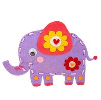 Mon premier kit de couture pour enfants, ensemble de couture artisanale en feutre pour animaux, kit de couture à la main pour débutants, jouet fait main pour enfants
