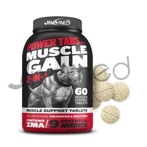 Suplementos vitamínicos para perros Cachorros Perros adultos 2 en 1 Constructor de músculos Tabletas masticables para el crecimiento de la ganancia muscular - Product Image 2