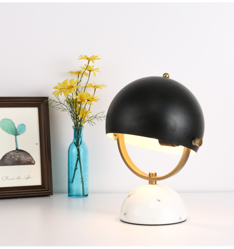 Creative Design Shape Of Black Helmet Desk Lamp Modern Art Style Desk Light Customization Home Use Study Table Lamps
