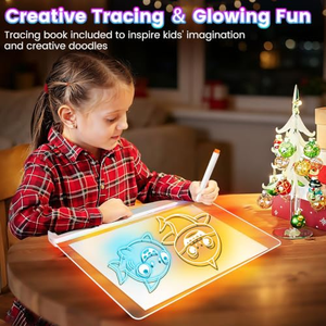 Tableau effaçable à sec en ABS lumineux à LED avec modes de lumière RVB, prix usine 2026, pour enfants, ensemble de jouets de dessin - Product Image 5