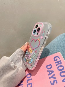 Custodia Protettiva <span class=keywords><strong>Trasparente</strong></span> Effetto Specchio per iPhone 17 Pro Max, <span class=keywords><strong>Cover</strong></span> Rosa per Ragazze Felici, Compatibile con <span class=keywords><strong>Apple</strong></span> 15 Plus 16 - Product Image 5