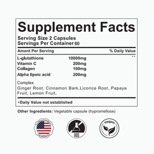 व्हाइटनिंग एंटी-एजिंग लिपोसोम ग्लूटाथियोन सॉफ्टजेल विटामिन की खुराक वयस्क त्वचा कोलेजन सौंदर्य विटामिन 120 नरम कैप्सूल - Product Image 2